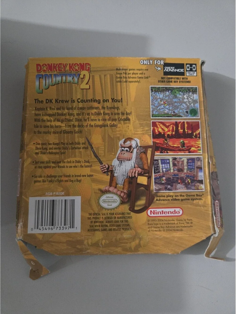 Vintage Nintendo Game Boy Donkey Kong Country 1 & 2 Boxes with Manuals *No Games